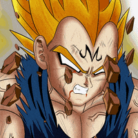 zergioart vegeta dragonballz supersaiyan GIF