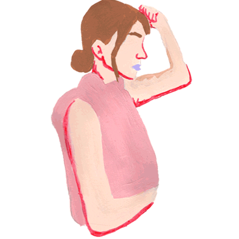 Girl Pink Sticker