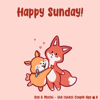 Happy Sunday Hug GIF by SoyandMochi