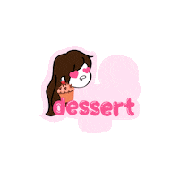 Cake Eating Sticker by braket.design