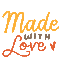 indirarealdeal love red yellow made Sticker