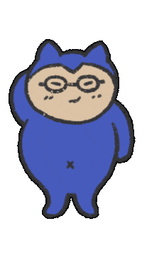 meganenekonogohan meganeneko メガネねこ Sticker