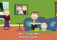 butters stotch couch GIF by South Park 