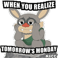 When You Realize Monday Morning Sticker