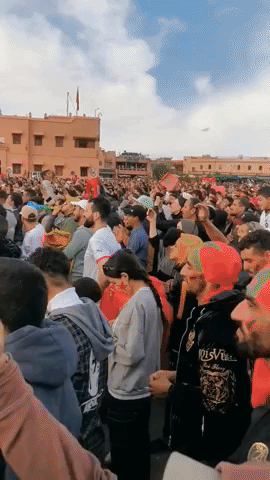 Fans in Marrakech Erupt as Morocco Takes the Lead