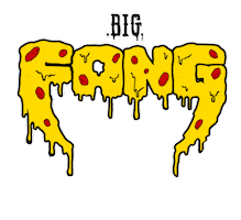 Pizza Cheese Sticker by Big Fang Collective