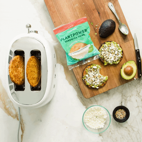 outeraisle giphyupload toast avocado toaster GIF