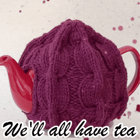 Cup Of Tea Knitting GIF by TeaCosyFolk