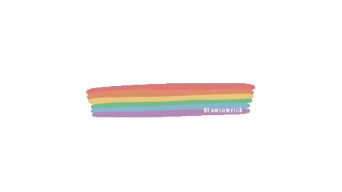 LSY031 giphyupload love rainbow proud Sticker