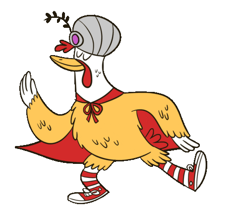 magic chicken Sticker by The Aquabats!