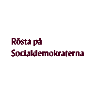 Val Sticker by Socialdemokraterna