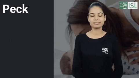 Sign Language Peck GIF by ISL Connect