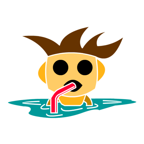 Swimming Pool Drinking Sticker