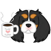 dog coffee Sticker