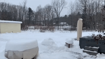 Snow Covers Parts of Maine as Winter Storm Rolls In