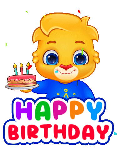 Happy Birthday Sticker by Lucas and Friends by RV AppStudios