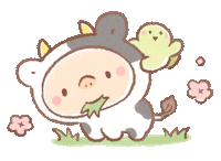 New Year Cow Sticker by BREAD TREE