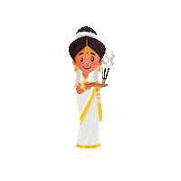 CreativeHatti lady creativehatti pooja indianstickers Sticker