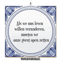 Wijsheid Spreuk Sticker by Tegelspreuken.nl