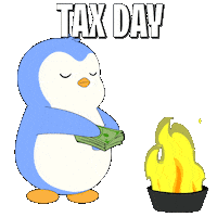 Money Burn Sticker by Pudgy Penguins