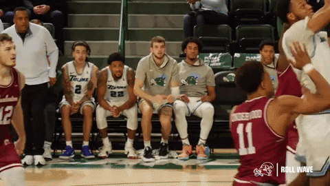 College Basketball GIF by GreenWave