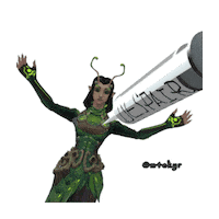 Mantis Sticker