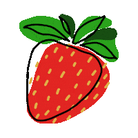 Summer Strawberry Sticker by Neya