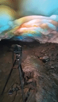 'Most Magical Experience': Incredible Rainbow Light Show Seen in Washington Ice Cave