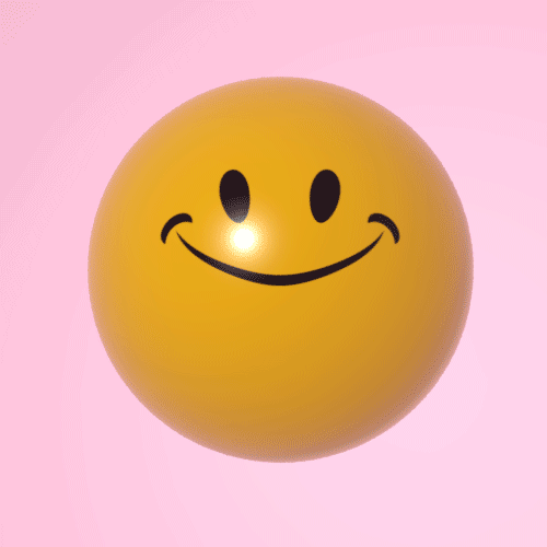 smiley ridé