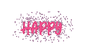 Happy Glitter Sticker