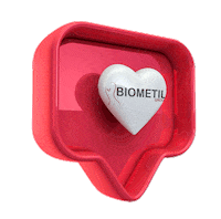Biometil coracao pulse MKT transparente Sticker