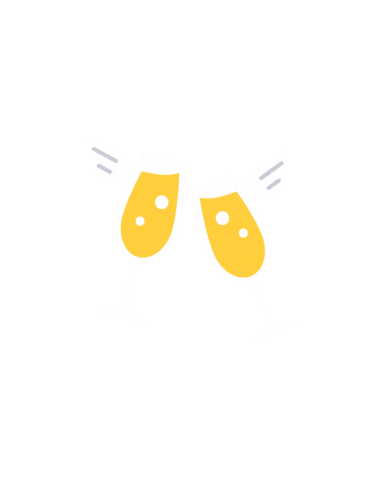 Bottoms Up Drinking Sticker by Marcel Katz / The Art Plug