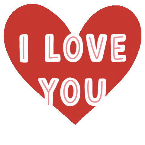 I Love You Heart Sticker