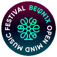 beon1x party logo festival techno Sticker