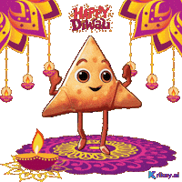 India Dance Diwali Sticker by Krikey AI