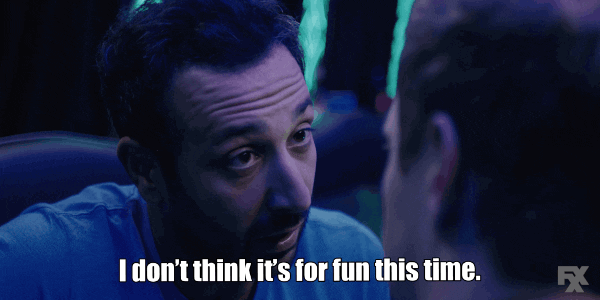 desmin borges anxiety GIF by You're The Worst 