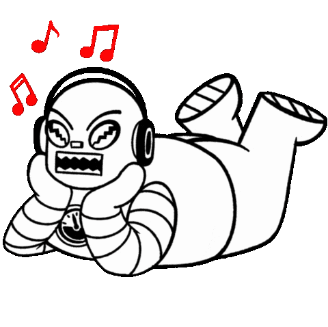 Vinyl Sticker by Lunchbox Records