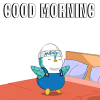 Good Morning GIF by Pudgy Penguins
