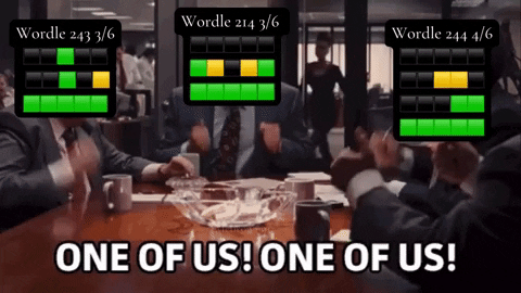 Mcbrown91 one of us wordle welcome to the club wordle gang GIF