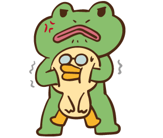 Duck Frog Sticker