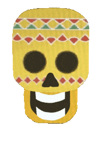 Day Of The Dead Skull Sticker