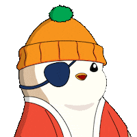 You Bet Wink Sticker by Pudgy Penguins