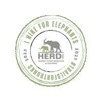 World Elephant Day Hiking Sticker by HERD Elephant Orphanage