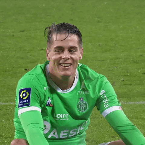 Football Smile GIF by AS Saint-Étienne
