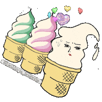Comida Melting Sticker