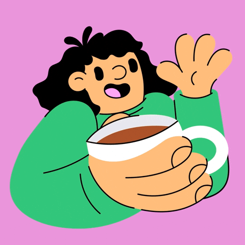 Cup Of Tea Hello GIF by Emily Redfearn