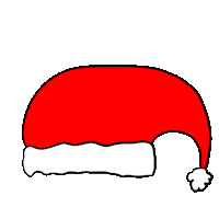 Santa Hat Christmas Sticker by Visual Stories by MJ