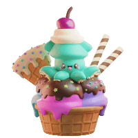 Ice Cream Party Sticker by AshleyBlanchette