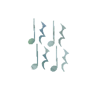 Rhythm Sheetmusic Sticker by Jillian Ailsa