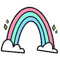 vibestickies rainbow stickers good vibes sparkles Sticker